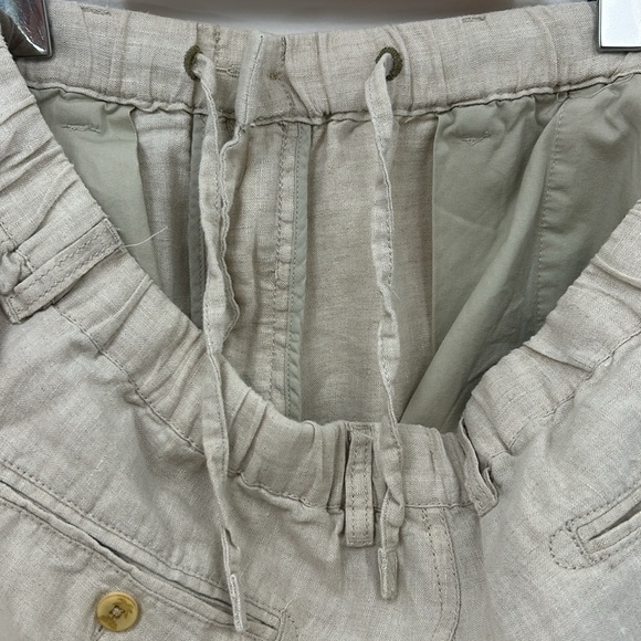 Tommy Bahama Men's Tan Linen Blend Shorts Travel Resort Golf Vacation Wedding - Picture 8 of 10